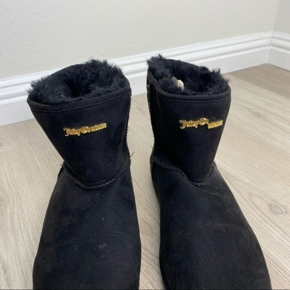 Juicy Couture black snow/winter boots - Picture 2 of 9